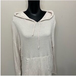 Chaser by Revolve Women’s Cream Hooded Sweatshirt L